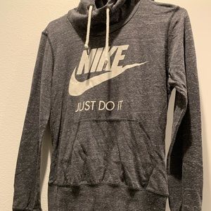 Gray Nike pull over hoodie